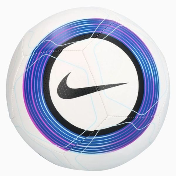 "Nike Premier League Pitch" futbolo kamuolys, 5 dydžio, spalva balta-juoda-mėlyna-violetinė "Nike Premier League Pitch" futbolo kamuolys, 5 dydžio, spalva balta-juoda-mėlyna-violetinė