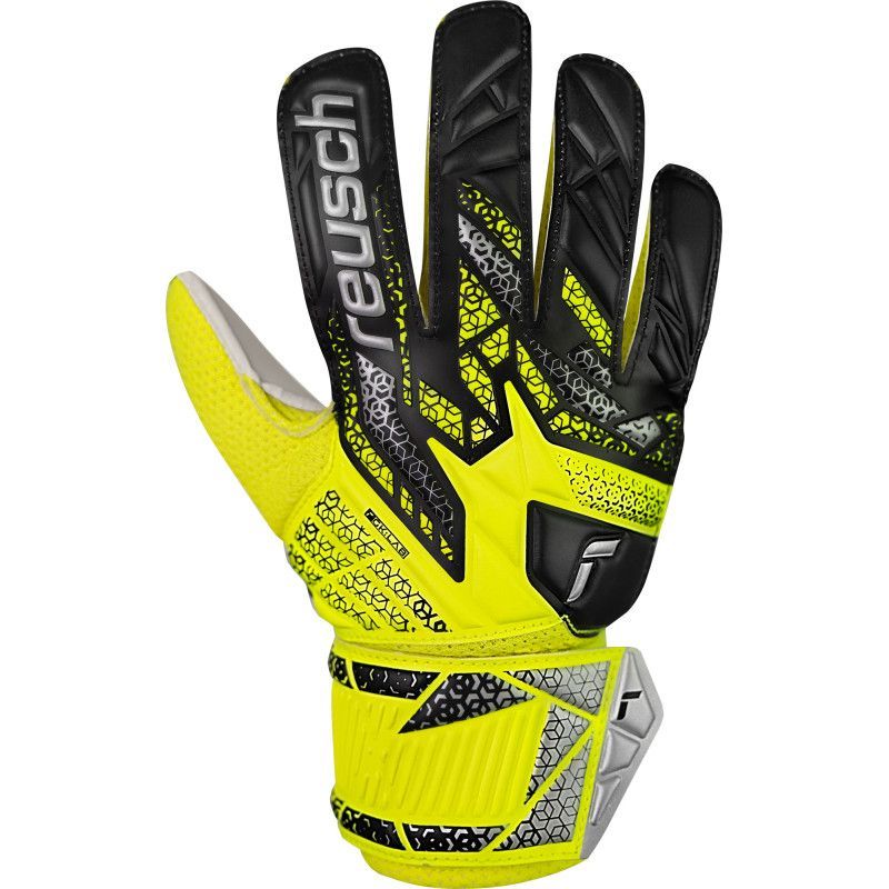 "Reusch Attrakt Solid Junior" vartininko pirštinės, juodos spalvos