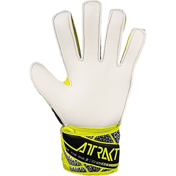 "Reusch Attrakt Solid Junior" vartininko pirštinės, juodos spalvos