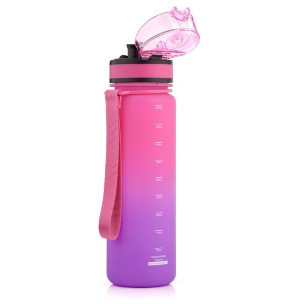 "Meteor" sportinis butelis 500 ml rožinės/violetinės spalvos "Meteor" sportinis butelis 500 ml rožinės/violetinės spalvos