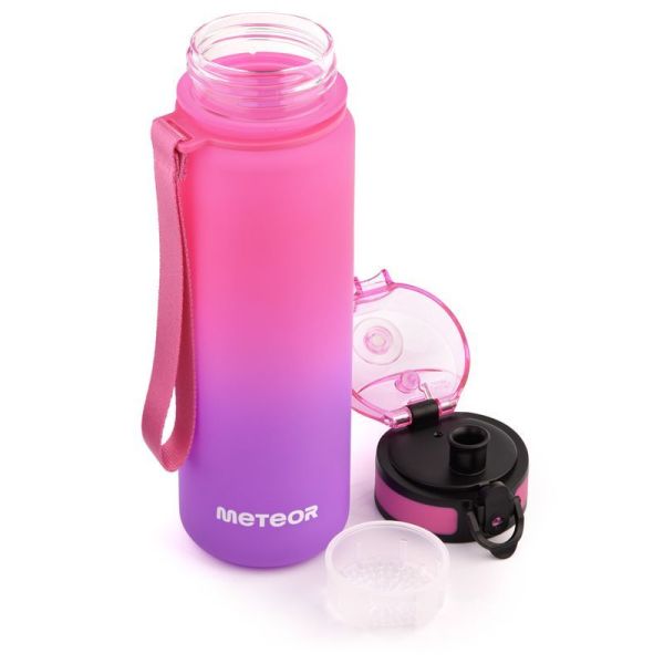 "Meteor" sportinis butelis 500 ml rožinės/violetinės spalvos