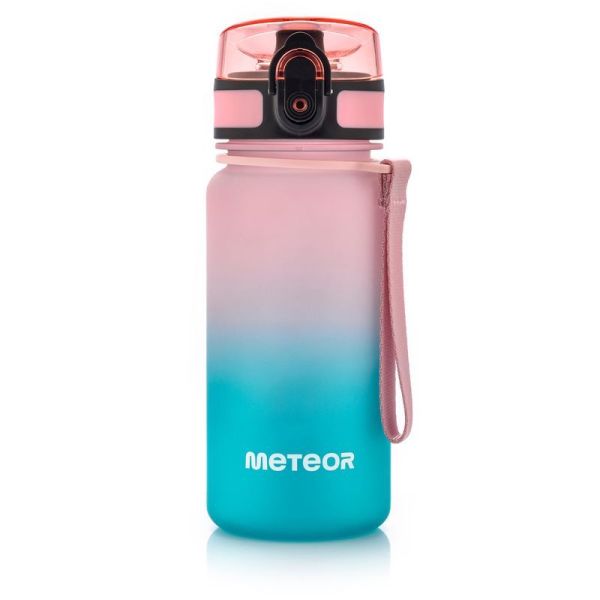 "Meteor" 350 ml rožinės/turkio spalvos sportinis buteliukas "Meteor" 350 ml rožinės/turkio spalvos sportinis buteliukas