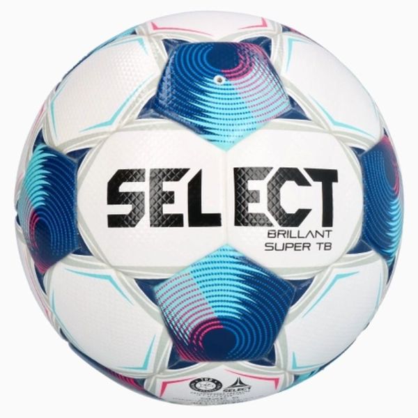 Select Brillant Super TB Fifa PRO futbolo kamuolys, dydis 5, spalva balta-mėlyna-rožinė Select Brillant Super TB Fifa PRO futbolo kamuolys, dydis 5, spalva balta-mėlyna-rožinė