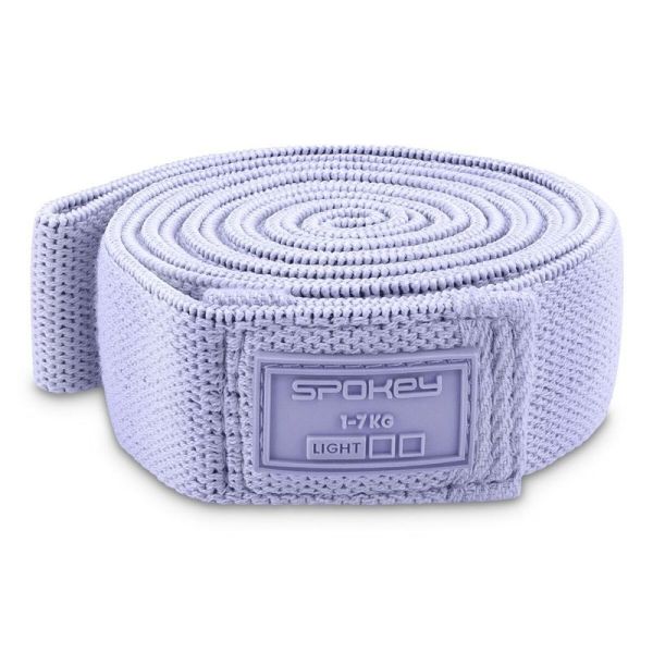 "Spokey" treniruočių guma 945961, pasipriešinimas 1-7 kg, violetinė spalva