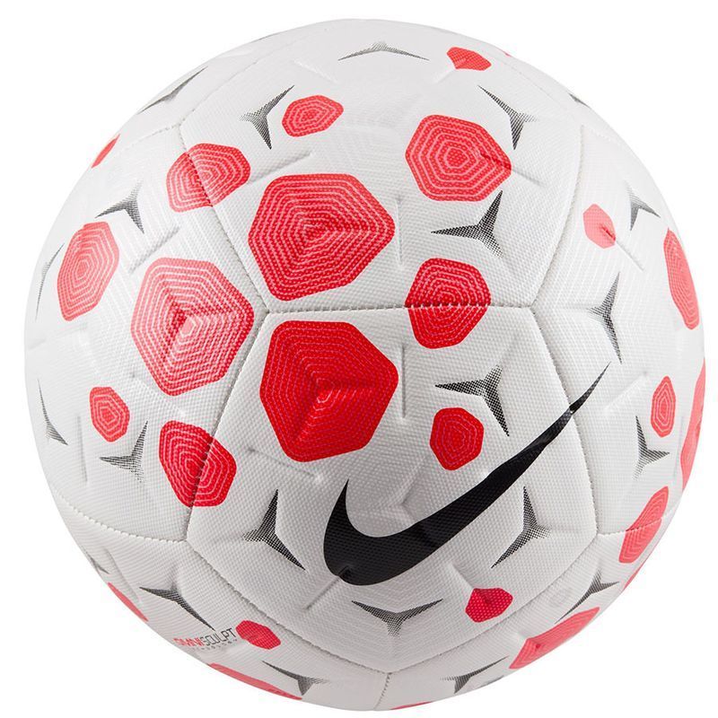 Nike Academy futbolo kamuolys, 4 dydis, balta/raudona/pilka spalva