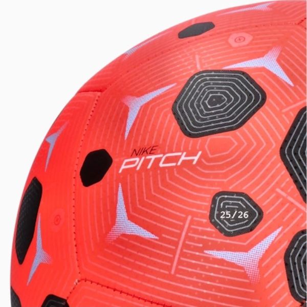 Nike Pitch futbolo kamuolys, 5 dydžio, raudonos/juodos spalvos