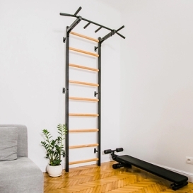 Medinės ir metalinės gimnastikos kopėčios